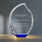 MINITROPHIES Custom Crystal Award with Blue Base3