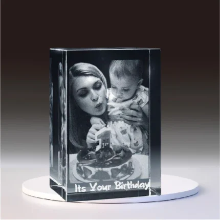 mycrystalgift 3D photo customized crystal gift cube birthday