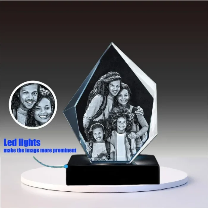 mycrystalgift iceberg crystal 3d photo crystal personalized Base