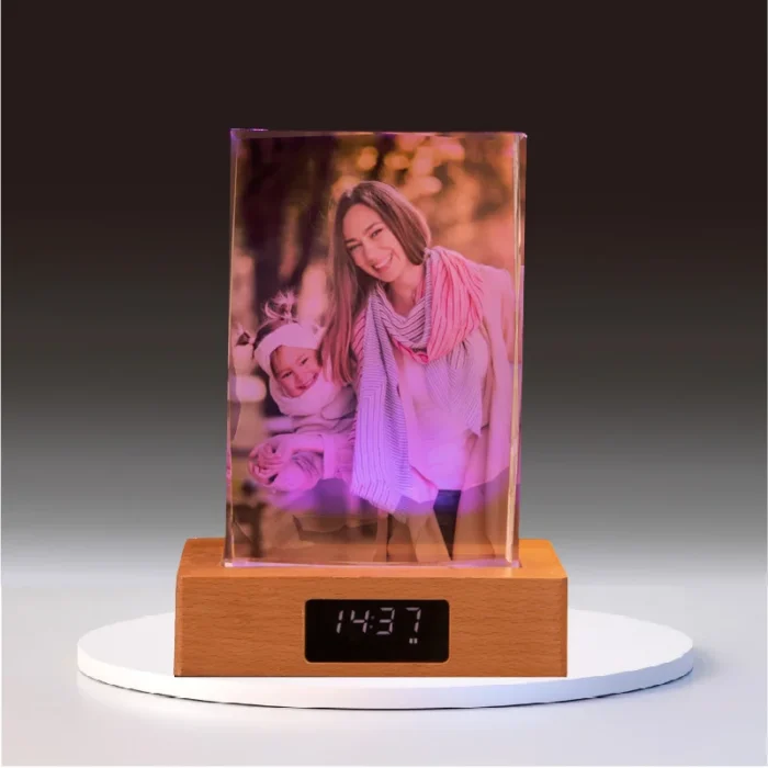 mycrystalgift Crystal photo Large size horizontal 21.5x15cm
