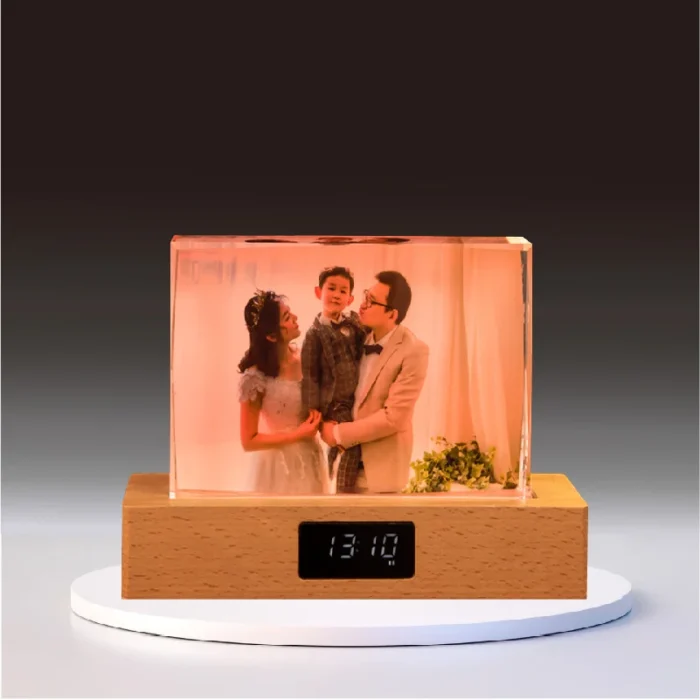 mycrystalgift Crystal photo Large size horizontal 22x15.5cm