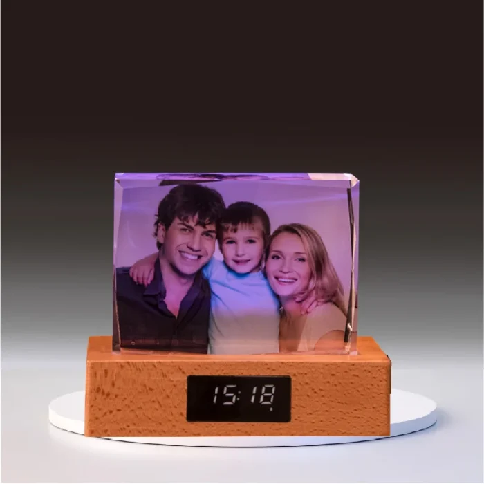 mycrystalgift Crystal photo Small size horizontal 16x14cm